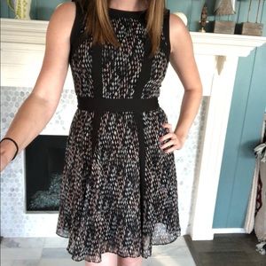 Work/play Banana Republic fit & flare cutout dress